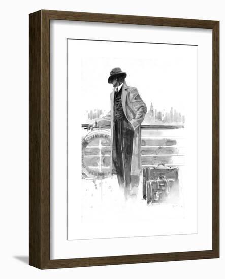 Pier 56 Study-Brent Lynch-Framed Art Print