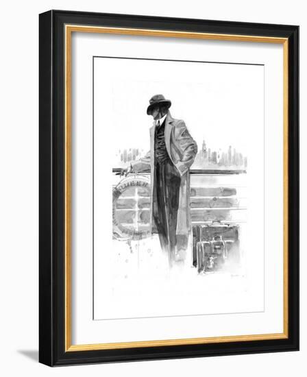 Pier 56 Study-Brent Lynch-Framed Art Print