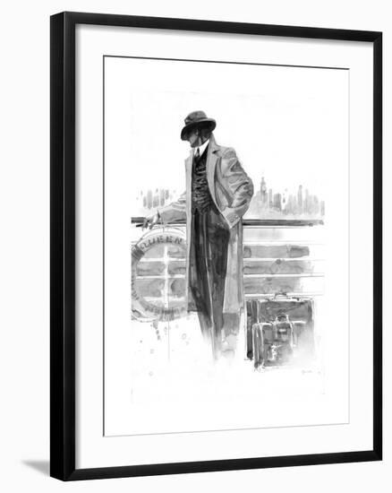 Pier 56 Study-Brent Lynch-Framed Art Print