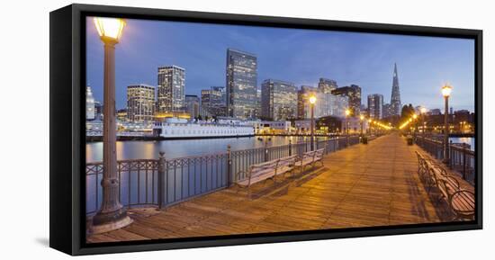 Pier 7, Transamerica Pyramid, Financial District, San Francisco, California, Usa-Rainer Mirau-Framed Premier Image Canvas