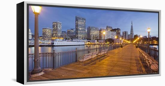 Pier 7, Transamerica Pyramid, Financial District, San Francisco, California, Usa-Rainer Mirau-Framed Premier Image Canvas