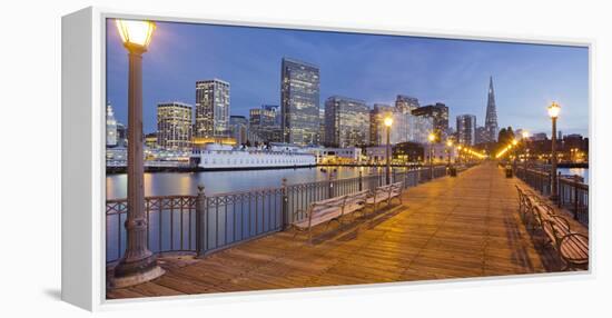 Pier 7, Transamerica Pyramid, Financial District, San Francisco, California, Usa-Rainer Mirau-Framed Premier Image Canvas