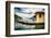 Pier and a Small House, Riva Del Garda, Italy-George Oze-Framed Photographic Print