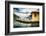 Pier and a Small House, Riva Del Garda, Italy-George Oze-Framed Photographic Print