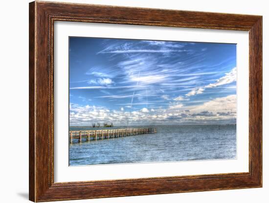 Pier and Island-Robert Goldwitz-Framed Photographic Print