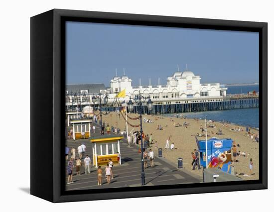 Pier and Promenade, Southsea, Hampshire, England, United Kingdom-Jean Brooks-Framed Premier Image Canvas