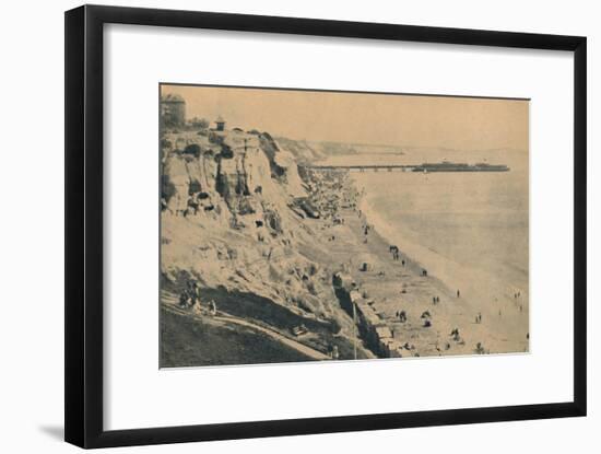 'Pier and Sands from Dudley Chine (Boscombe Pier in distance)', 1929-Unknown-Framed Giclee Print