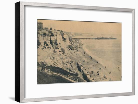 'Pier and Sands from Dudley Chine (Boscombe Pier in distance)', 1929-Unknown-Framed Giclee Print