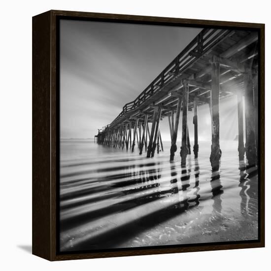 Pier and Shadows-Moises Levy-Framed Stretched Canvas