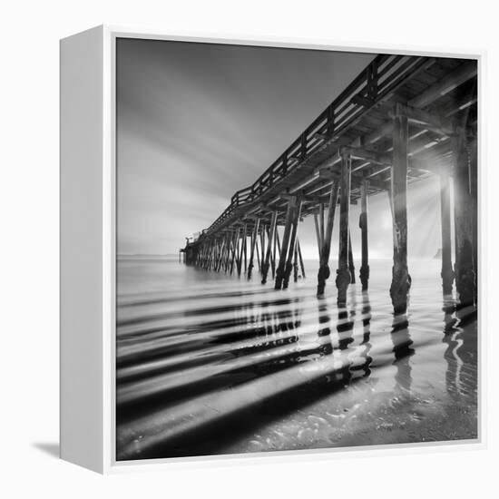 Pier and Shadows-Moises Levy-Framed Stretched Canvas