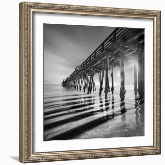 Pier and Shadows-Moises Levy-Framed Photographic Print