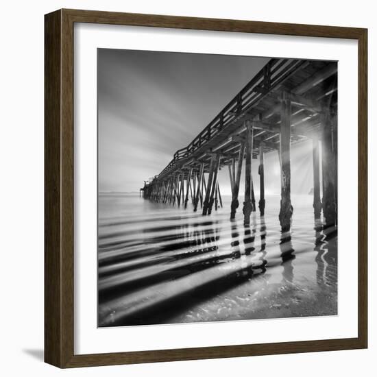 Pier and Shadows-Moises Levy-Framed Photographic Print