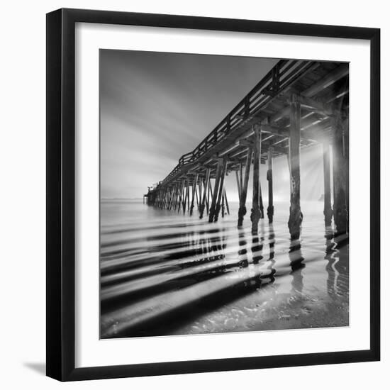 Pier and Shadows-Moises Levy-Framed Photographic Print