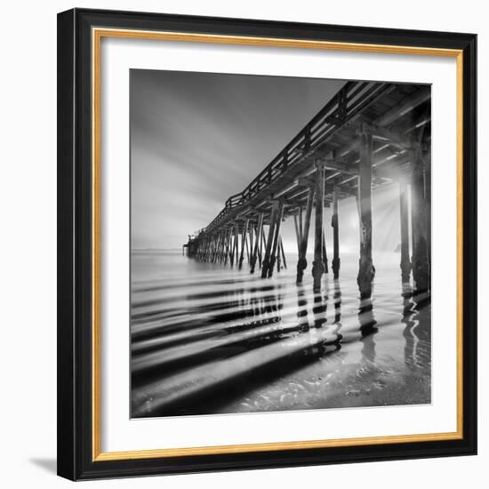 Pier and Shadows-Moises Levy-Framed Photographic Print