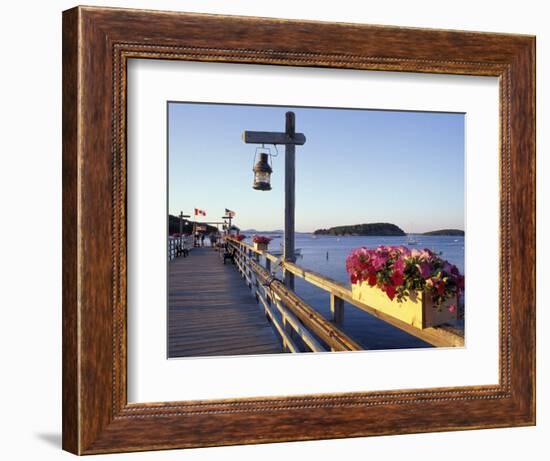 Pier at Frenchman Bay, Maine, USA-Jerry & Marcy Monkman-Framed Photographic Print