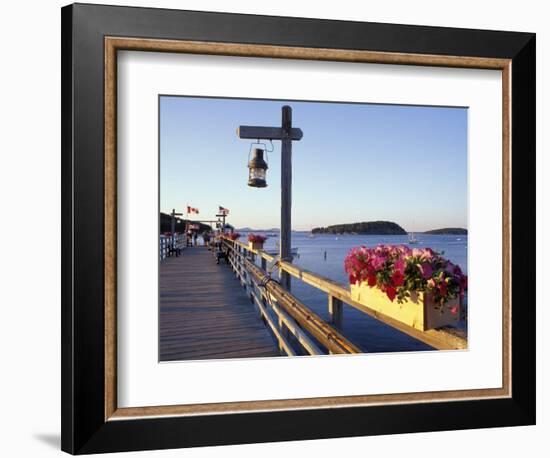 Pier at Frenchman Bay, Maine, USA-Jerry & Marcy Monkman-Framed Photographic Print