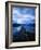 Pier at Lake McDonald Under Clouds-Aaron Horowitz-Framed Photographic Print