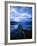 Pier at Lake McDonald Under Clouds-Aaron Horowitz-Framed Photographic Print