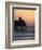 Pier at Madinat Jumeirah Hotel at Sunset, Dubai, United Arab Emirates, Middle East-Amanda Hall-Framed Photographic Print