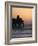 Pier at Madinat Jumeirah Hotel at Sunset, Dubai, United Arab Emirates, Middle East-Amanda Hall-Framed Photographic Print