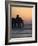 Pier at Madinat Jumeirah Hotel at Sunset, Dubai, United Arab Emirates, Middle East-Amanda Hall-Framed Photographic Print