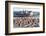 Pier at Sellin and Beach Baskets, Rygen Island, Baltic Coast, Germany-Peter Adams-Framed Photographic Print