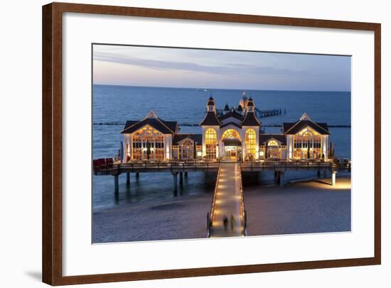 Pier at Sellin, Rugen Island, Mecklenburg-Vorpommern, Germany-Peter Adams-Framed Photographic Print