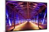 Pier at 'Stage Theater Im Hafen Hamburg' in the Evening Blueport Illumination-Uwe Steffens-Mounted Photographic Print