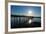 Pier at Sunset at Fraser Island, UNESCO World Heritage Site, Queensland, Australia, Pacific-Michael Runkel-Framed Photographic Print