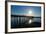 Pier at Sunset at Fraser Island, UNESCO World Heritage Site, Queensland, Australia, Pacific-Michael Runkel-Framed Photographic Print