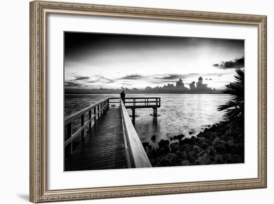 Pier at Sunset-Philippe Hugonnard-Framed Photographic Print