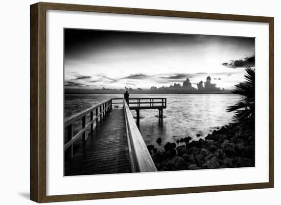 Pier at Sunset-Philippe Hugonnard-Framed Photographic Print