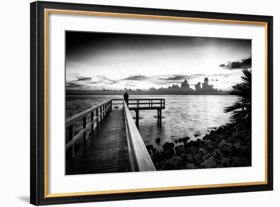 Pier at Sunset-Philippe Hugonnard-Framed Photographic Print