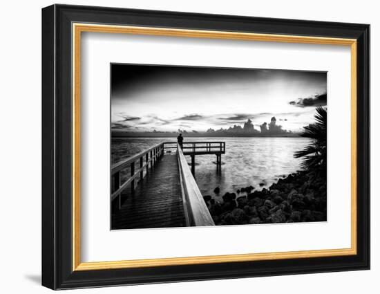 Pier at Sunset-Philippe Hugonnard-Framed Photographic Print