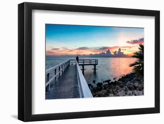 Pier at Sunset-Philippe Hugonnard-Framed Photographic Print