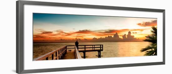 Pier at Sunset-Philippe Hugonnard-Framed Photographic Print