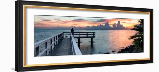 Pier at Sunset-Philippe Hugonnard-Framed Photographic Print