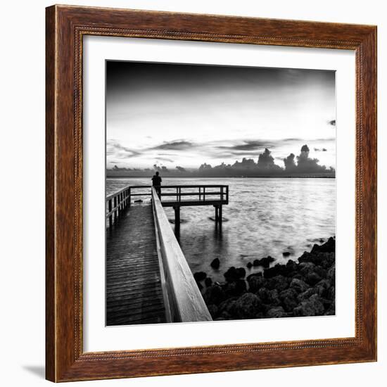 Pier at Sunset-Philippe Hugonnard-Framed Photographic Print