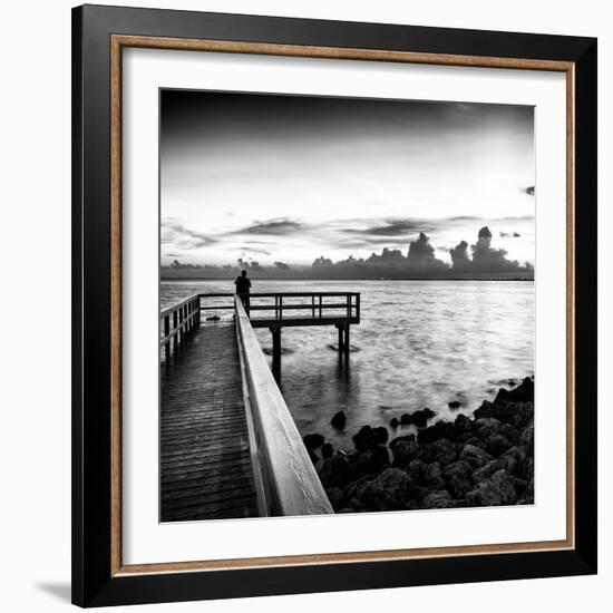 Pier at Sunset-Philippe Hugonnard-Framed Photographic Print