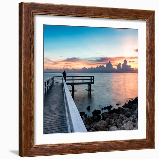 Pier at Sunset-Philippe Hugonnard-Framed Photographic Print