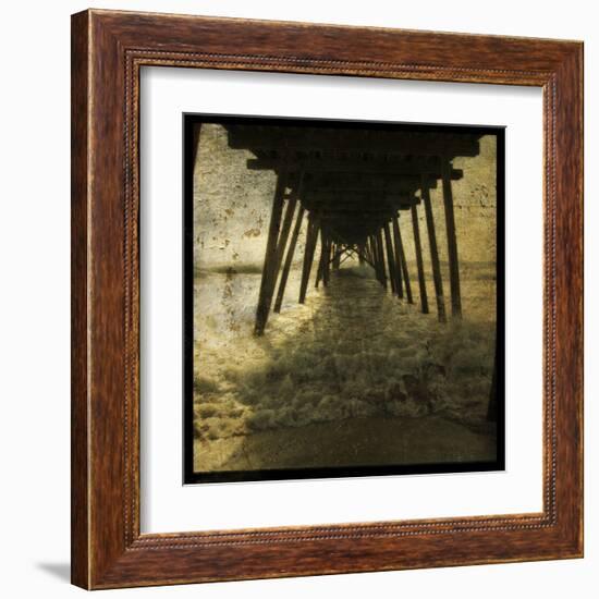 Pier Break-John Golden-Framed Art Print