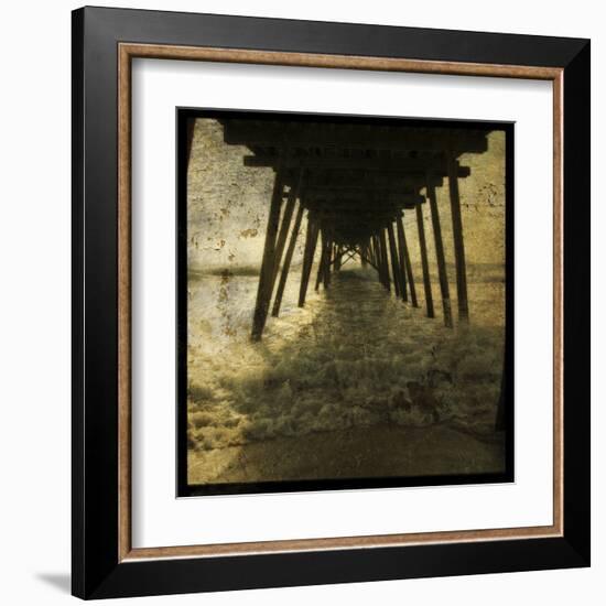 Pier Break-John Golden-Framed Art Print