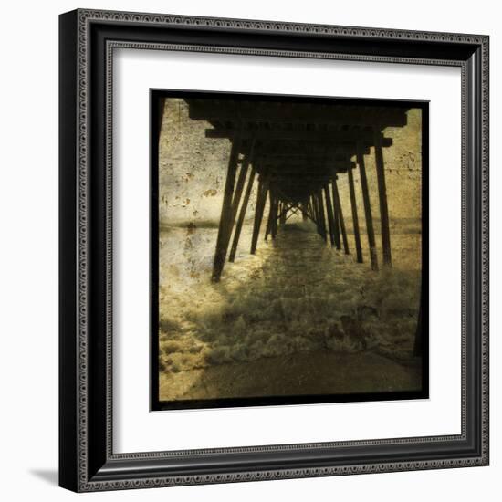 Pier Break-John Golden-Framed Art Print