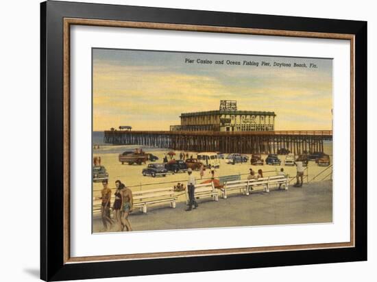 Pier, Casino, Daytona Beach, Florida-null-Framed Art Print