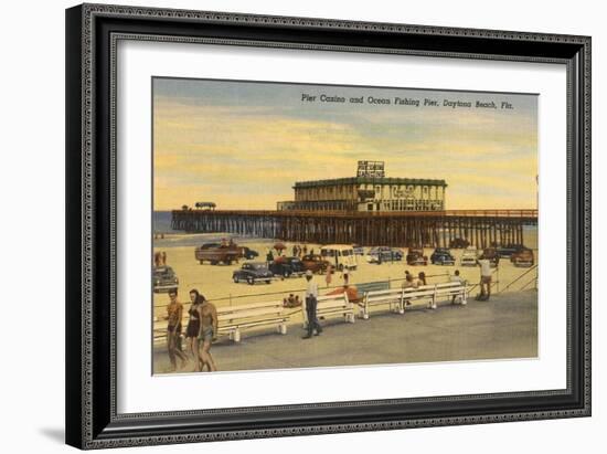 Pier, Casino, Daytona Beach, Florida-null-Framed Art Print