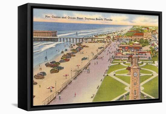 Pier, Casino, Daytona Beach, Florida-null-Framed Stretched Canvas