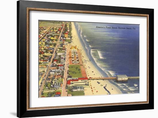 Pier, Daytona Beach, Florida-null-Framed Art Print