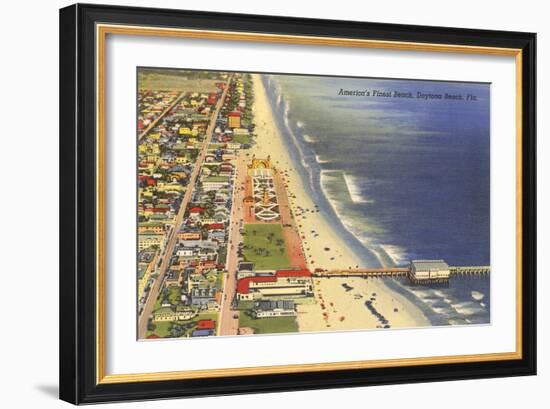 Pier, Daytona Beach, Florida-null-Framed Art Print