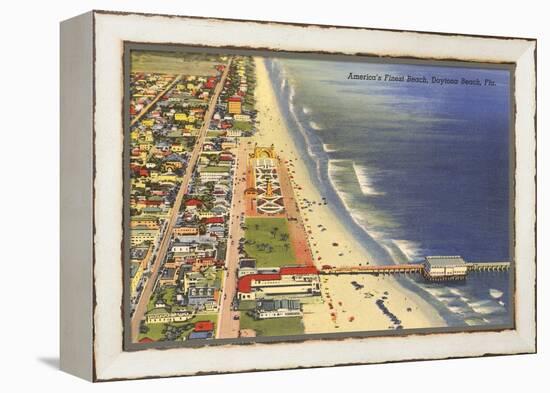 Pier, Daytona Beach, Florida-null-Framed Stretched Canvas