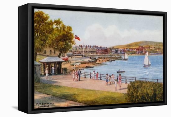 Pier Entrance, Swanage-Alfred Robert Quinton-Framed Premier Image Canvas